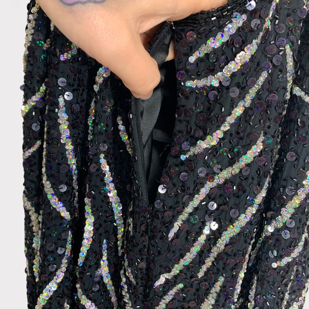 Precious Formals Sequin Open Back Formal Dress Sm… - image 8